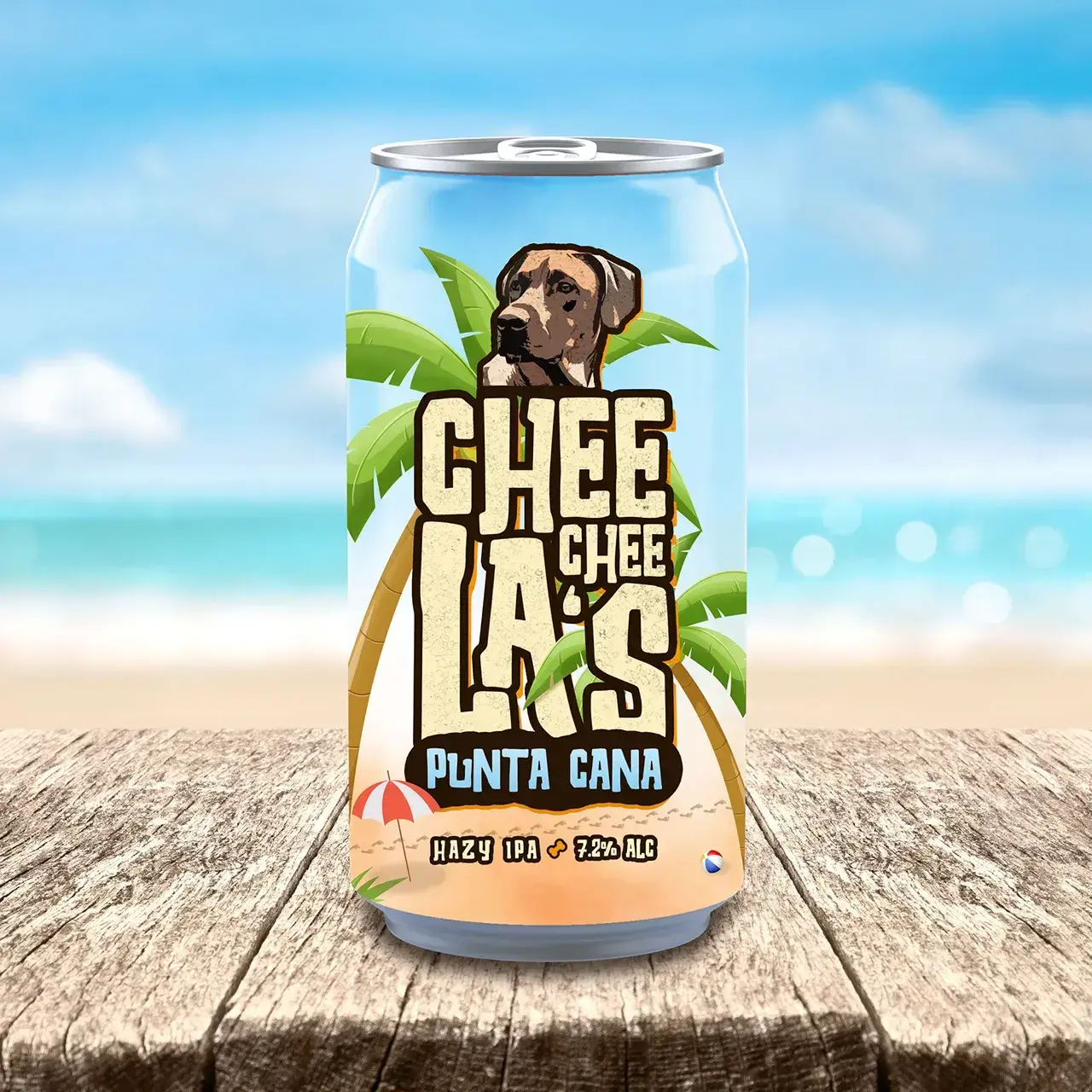 Cheecheela's Hazy IPA label design