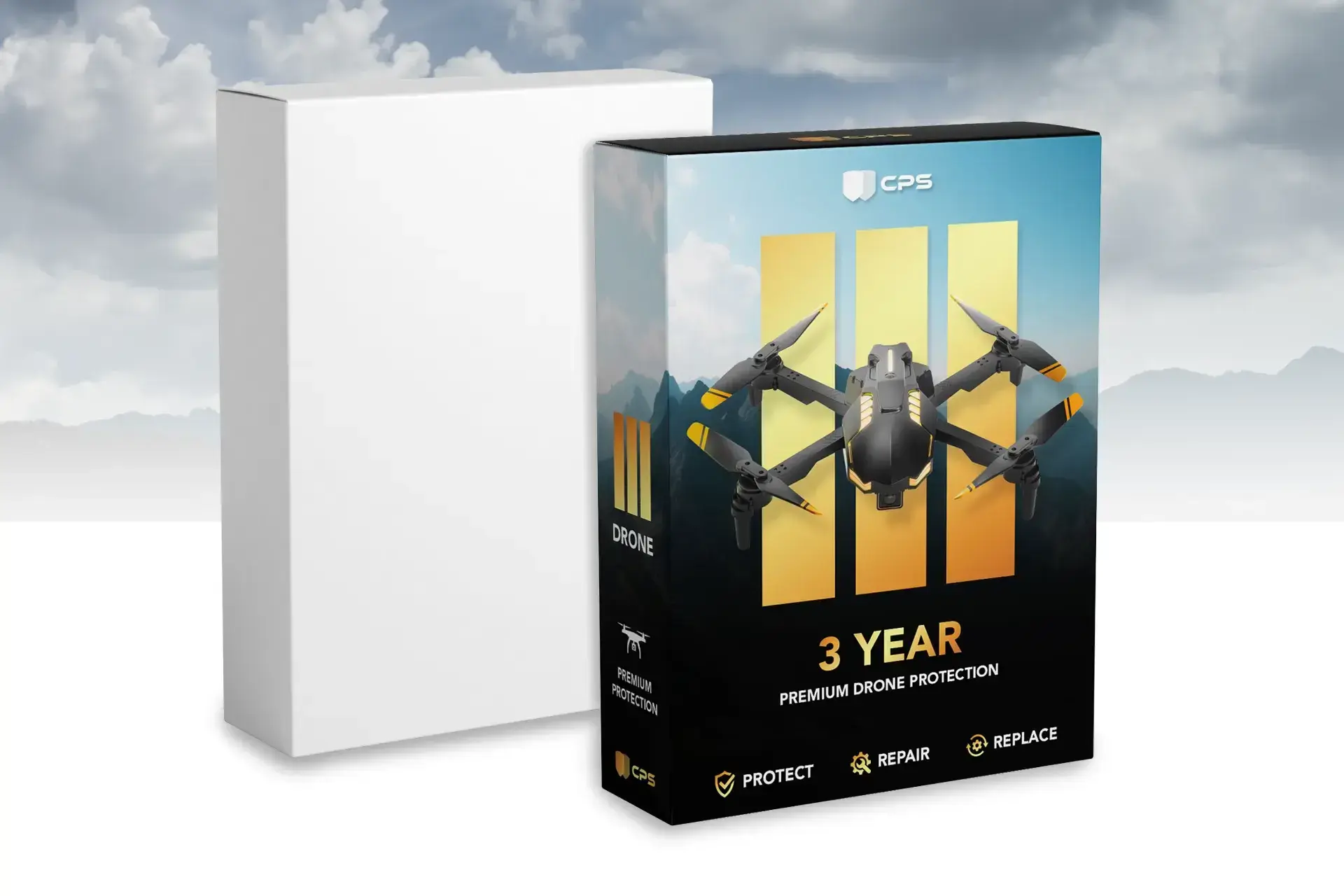 Drone warranty box packaging design