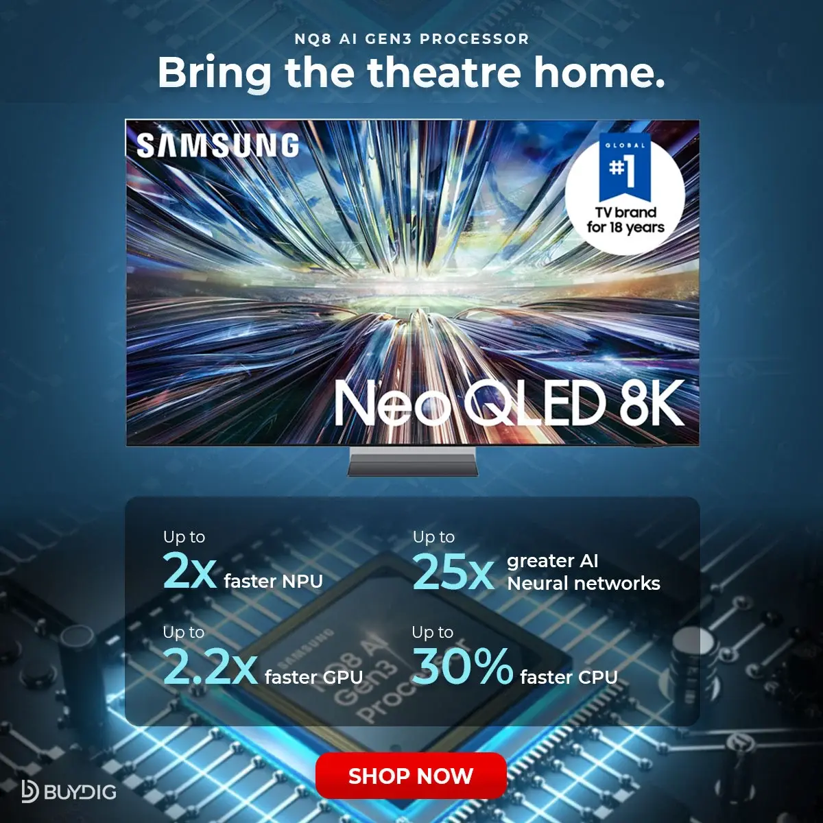 Samsung TV advertisement