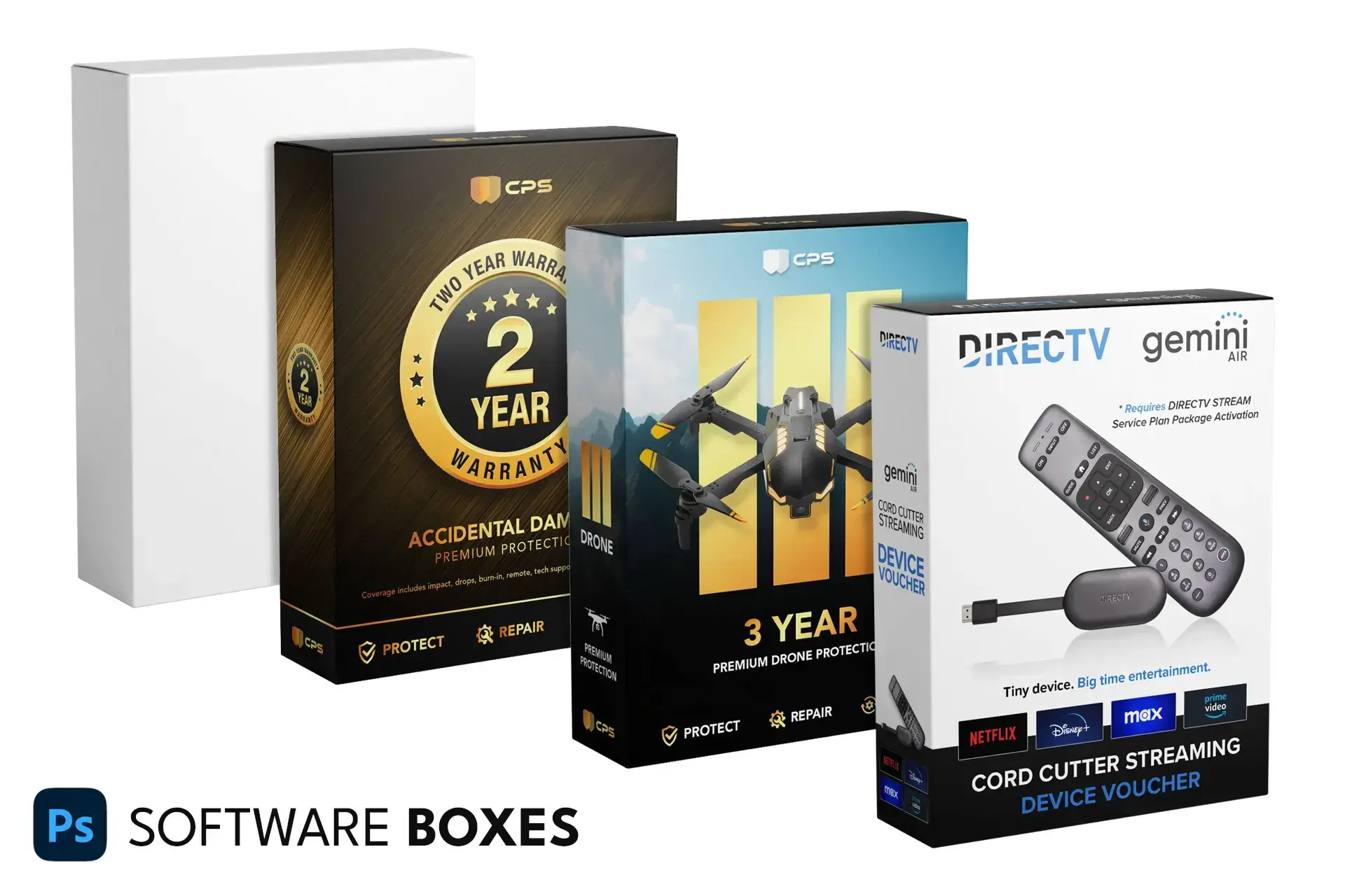 Software box packaging designs