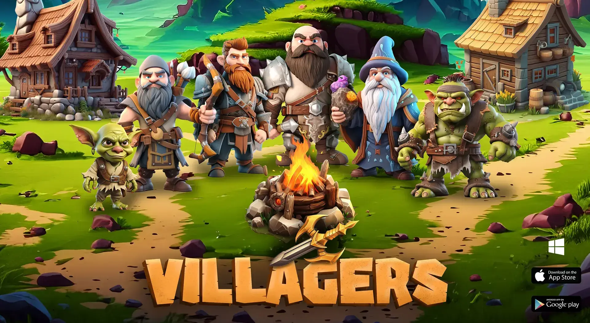 Villagers game splash art