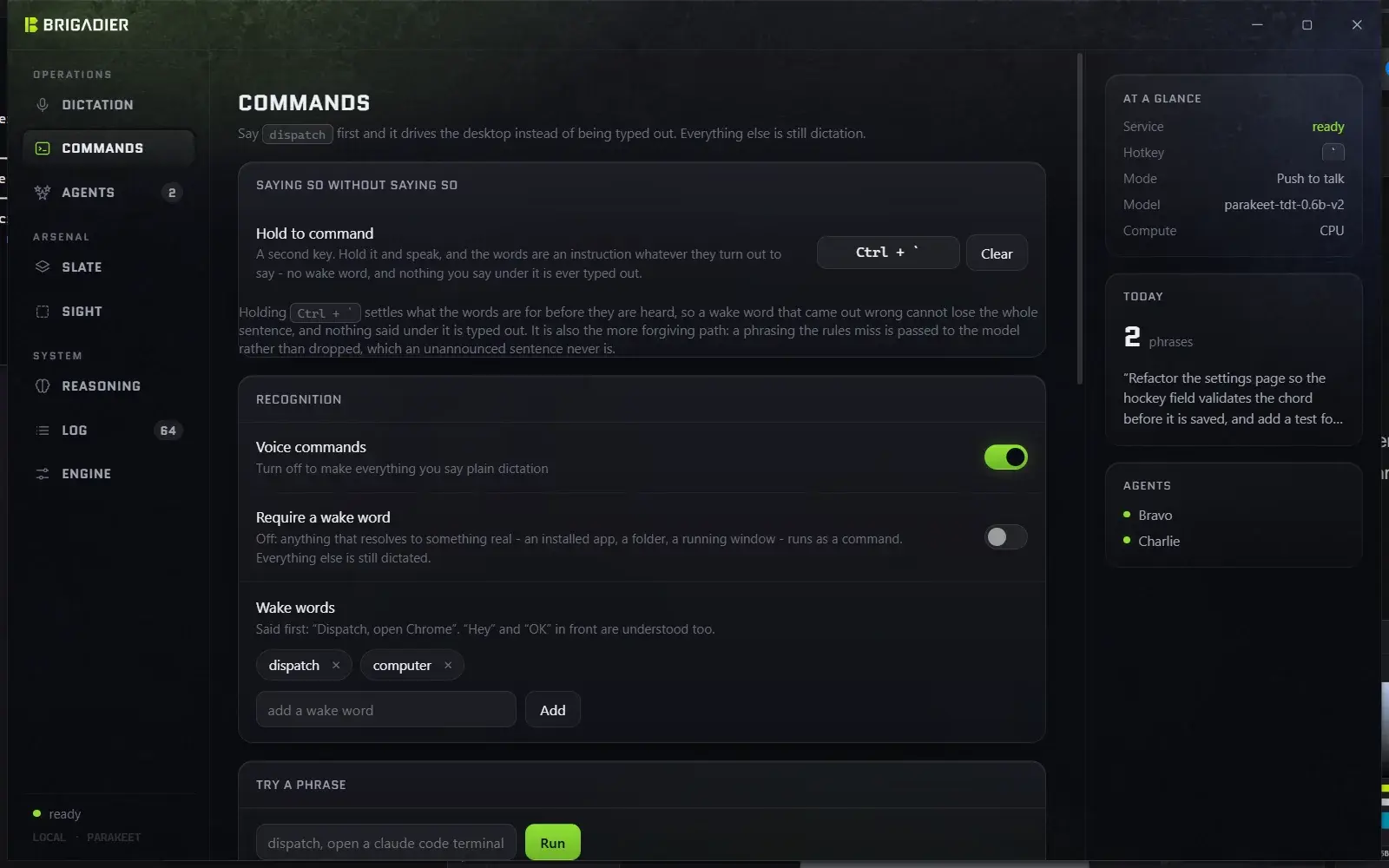 Brigadier screenshot 1