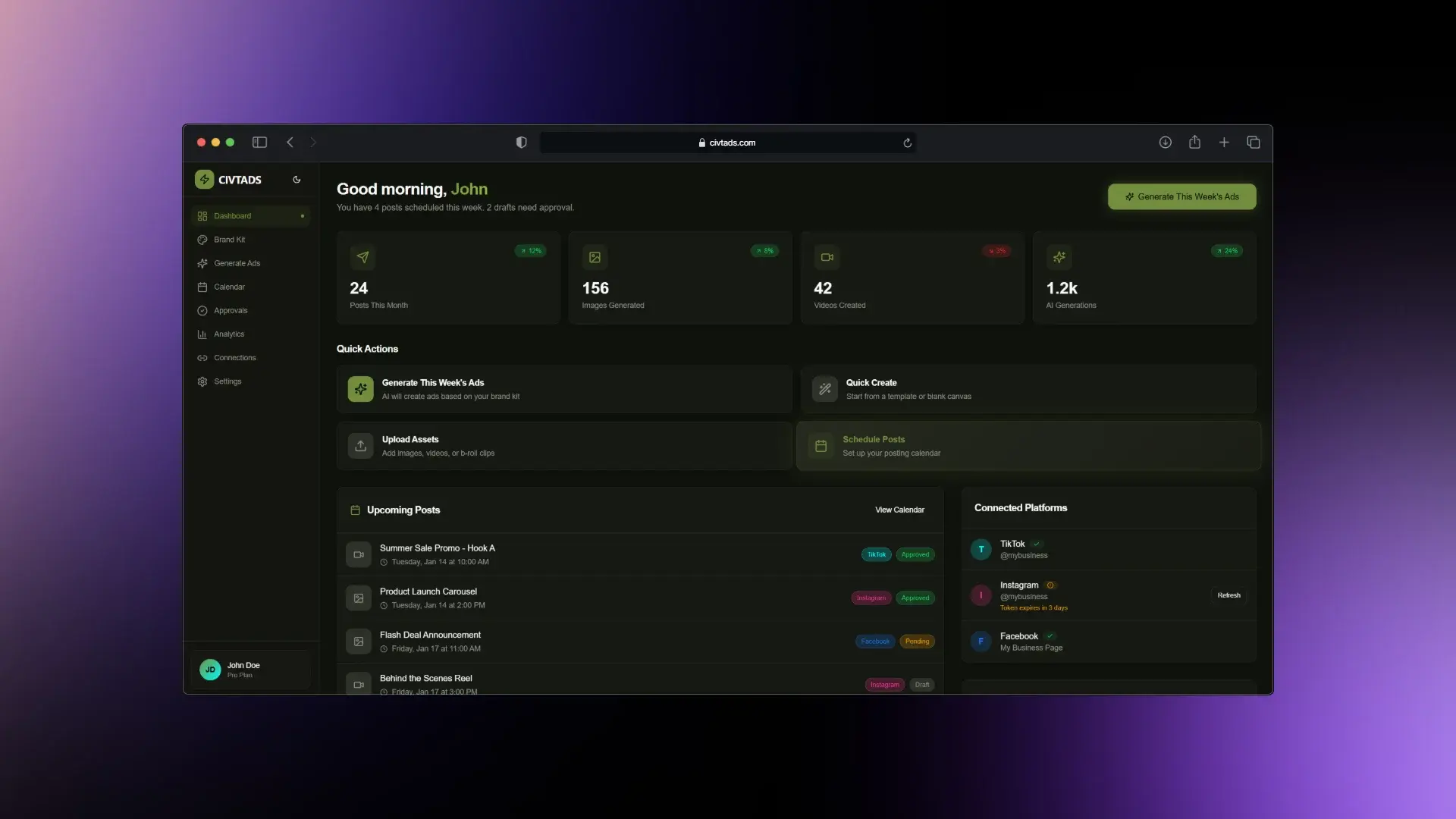 Social Ads Generator